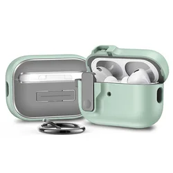 Shockproof Safety Case with Lock Buckle for Wireless Earbuds - Full Protection Headphone Accessories (Green)
