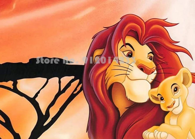 5D DIY Diamond Painting Disney Diamond Embroidery Cartoon The Lion King Full Diamond Mosaic Cross Stitch Picture of Rhinestone