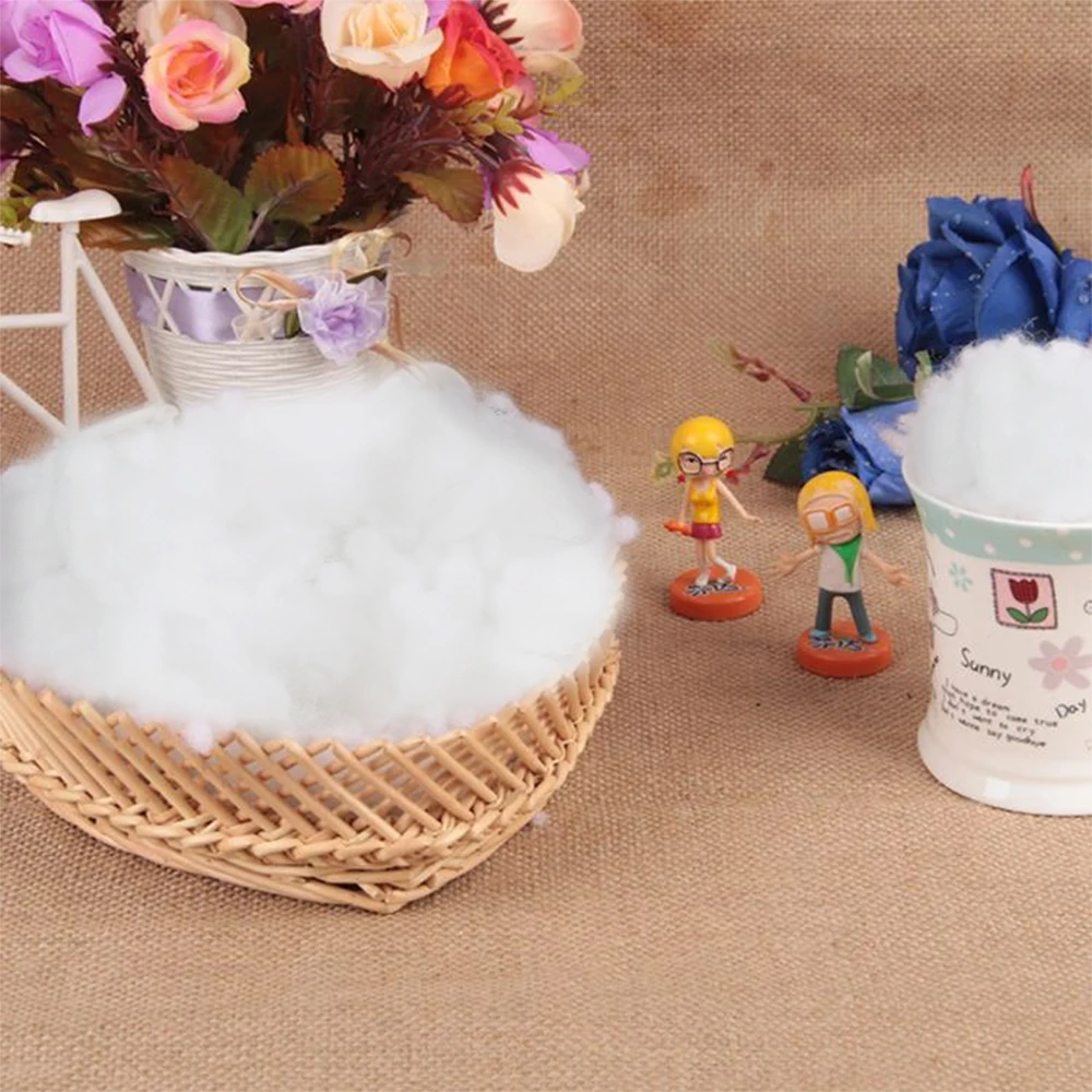 Polyester Fiber, Premium Fiber Fill, High Resilience Fiber, Stuffing for Small Dolls Part Pillow Comforter DIY, Recyclable