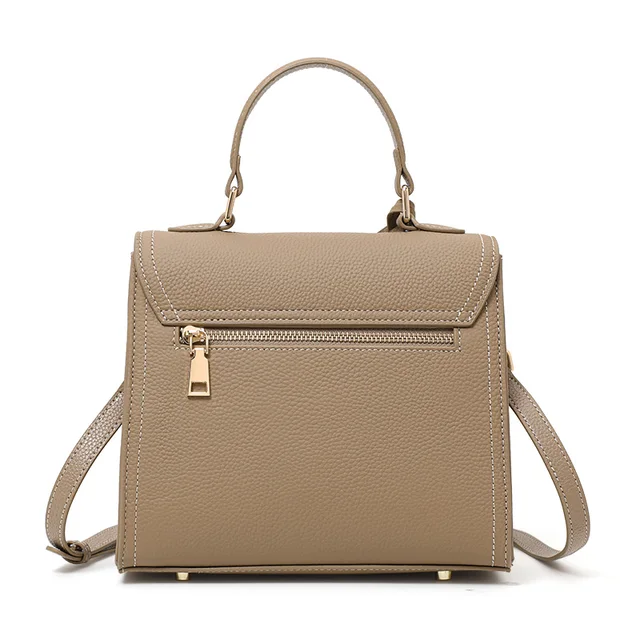 Light Luxury Genuine Leather Women's Bag, Summer Top-Grain Cowhide Ladies' Bag, New Fashionable Tote & Crossbody Small Square Ba 2