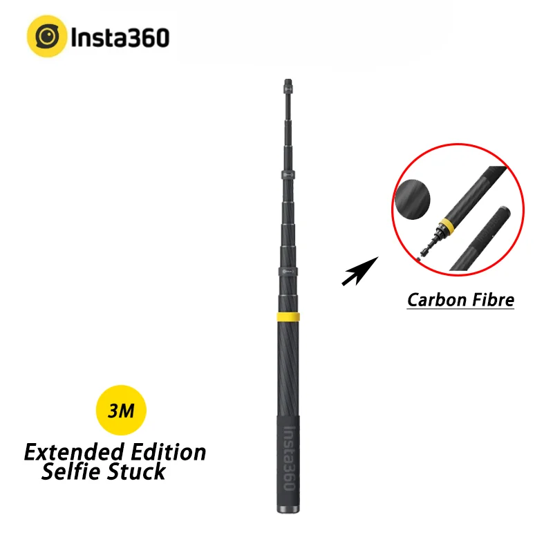 Original X5 Insta360 3m 9.8ft Extended Edition Selfie Stick For X4, X3, ONE RS, ONE X2, R, X, Action Camera selfie stick sports camera selfie stick
