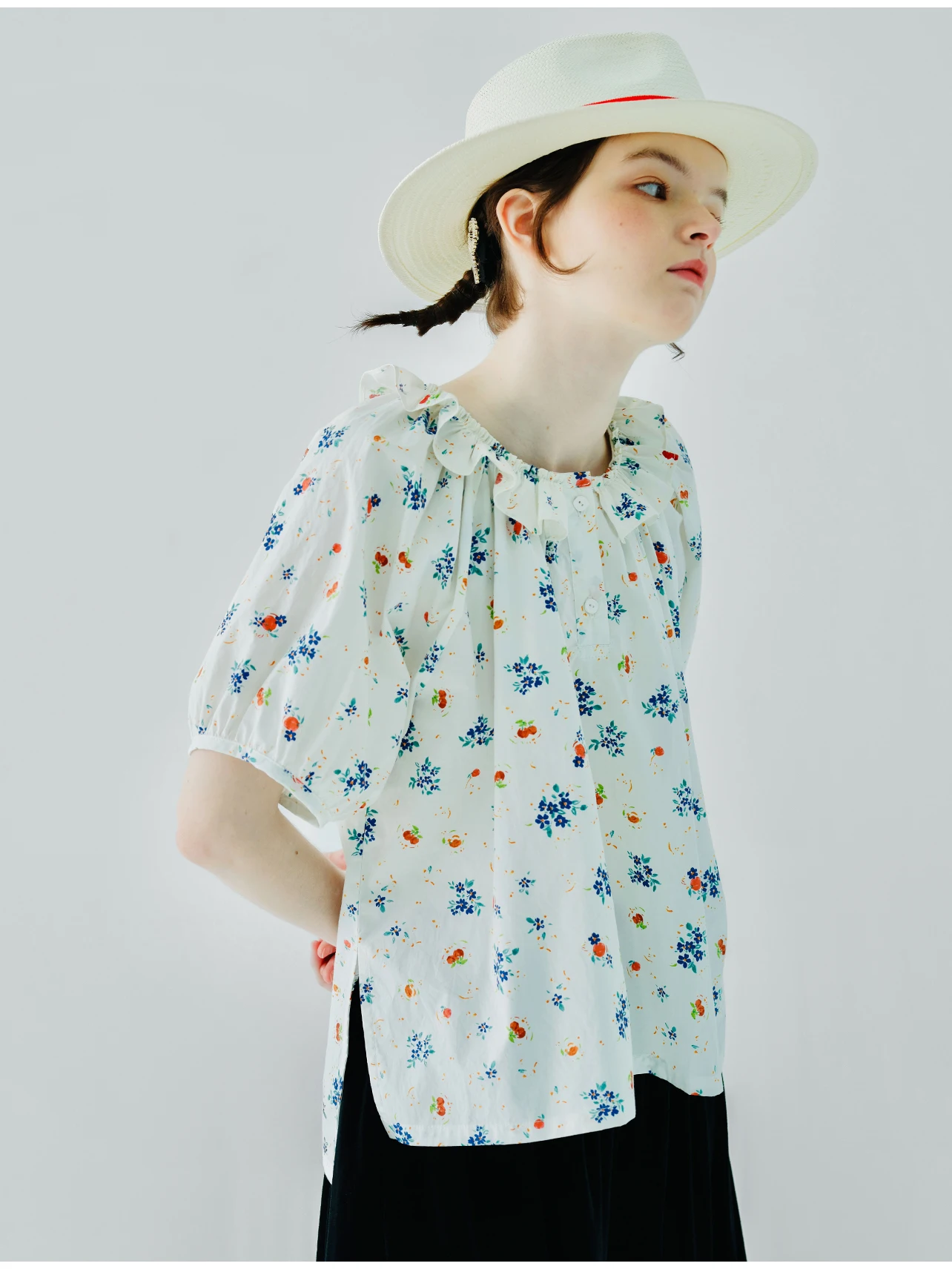 Witty Floral Doll Shirt By Blossom & Brains