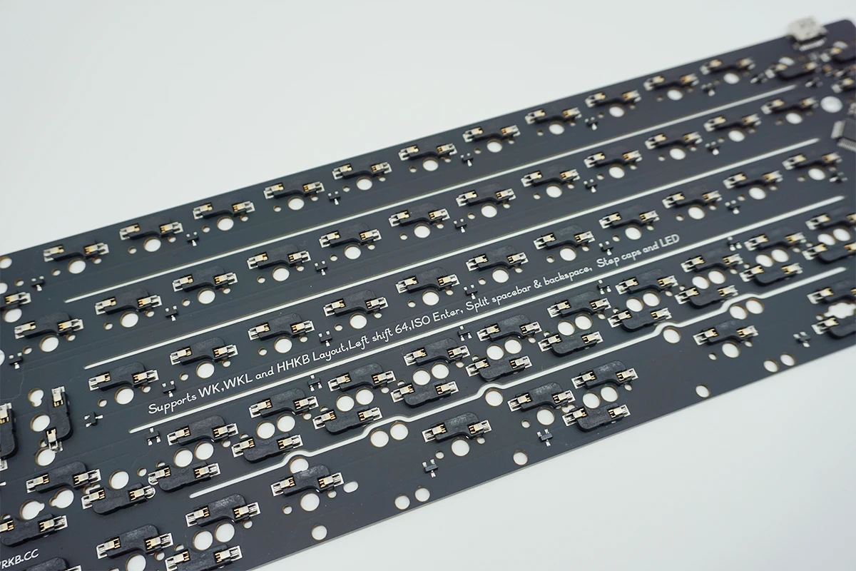 Keybox y & R6095 Pcb Flex Cut Pcb Suporte Layout Gh60 60 Layout - Imagem 6