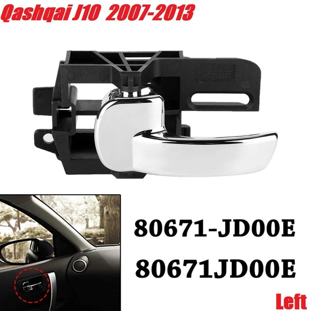 Poignée de porte intérieure avant arrière droit pour Nissan Qashqai J10  07-13