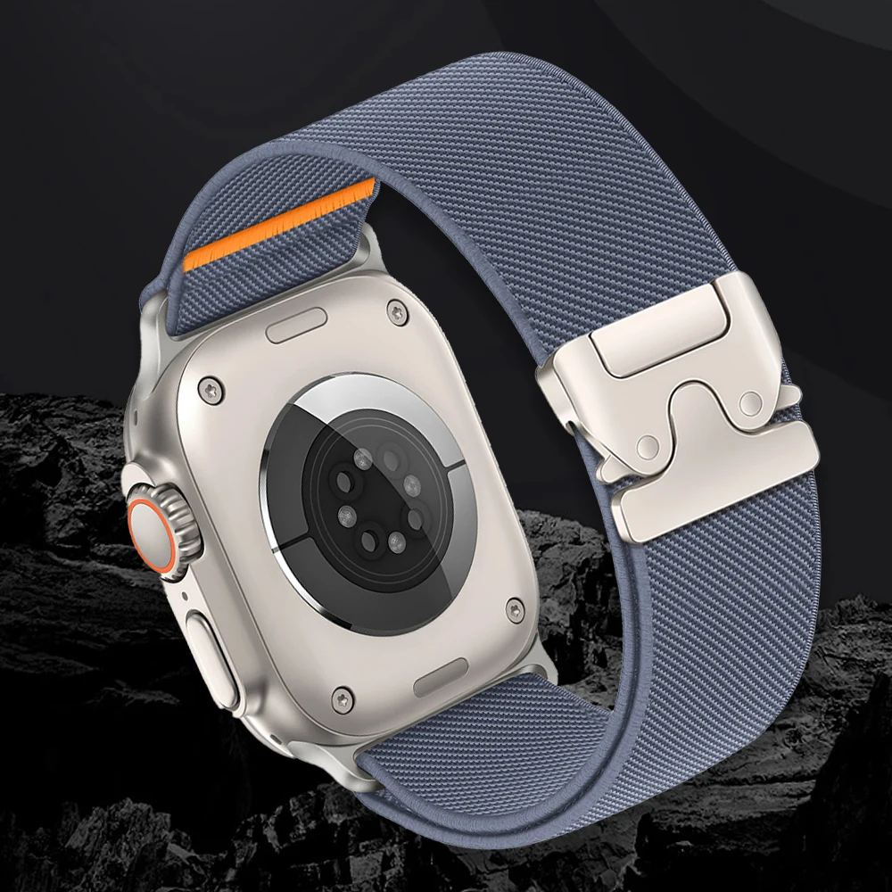 สายไนลอนทนทานสำหรับ Apple Watch ทุกรุ่น