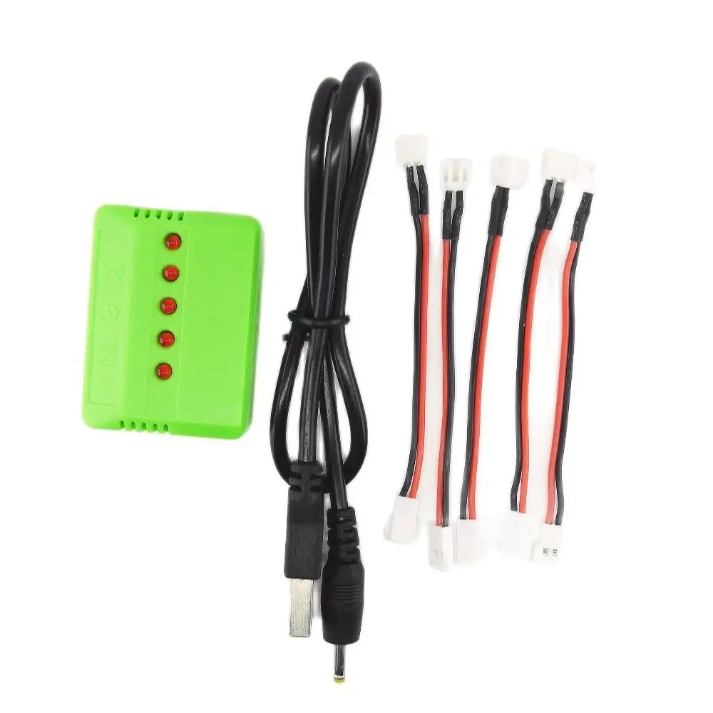 Фото 5 шт. кабелей и 1x5 в 1 USB-соединитель для зарядного устройства для Wltoys V911 F929 F939 аккумуляторная зарядка X6 JJRC H36 Φ 010 №1