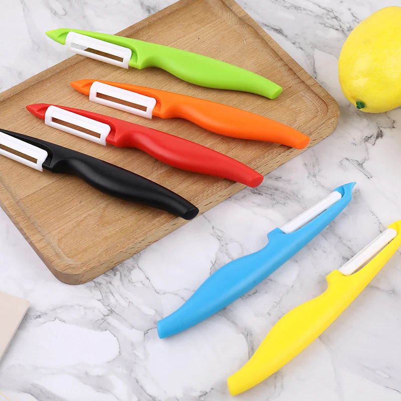 1Pc Fruit & Vegetable Peeler Ceramic Melon Peeler Multi-Functional One Piece Plane Fruit & Vegetable Peeler Kitchen Tools