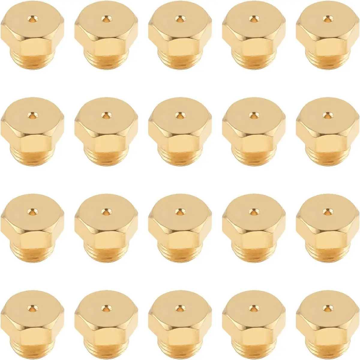 20 יחידות M5×0.5mm/0.68mm צינור גז טבעי לפרופאן LPG, מכונת חימום מים, חלקי שריפה ביתיים