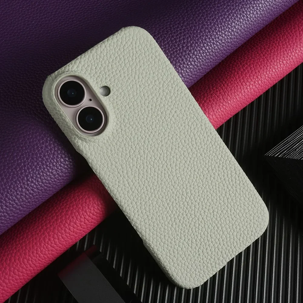For iphone 16 Pro Max case Luxury Genuine Leather Cover Back Etui Coque Shockproof phone case leather phone case leather wallet case leather case for Funda iphone15 14Pro 13 XR XSMax Carcasa