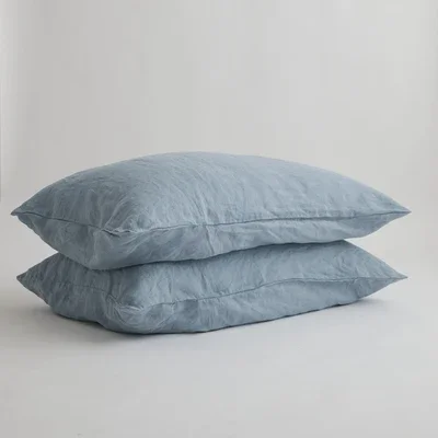 Elegant Pure Linen Throw Pillow Cover - Custom Size Envelope Euro Sham