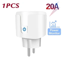WiFi Smart Plug with Power Monitoring & Voice Control - 20A Power Monitor