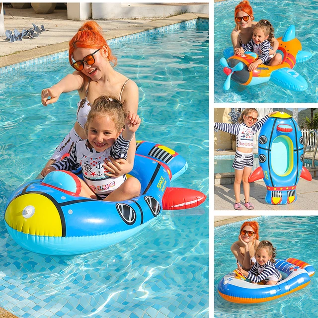 Floaties for Toddlers Inflatable Boat Swimming Pool Airplane Float for Kids  Summer Water Outdoor Beach Party Toys Lounge Raft - AliExpress