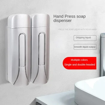 Dispenser di sapone a parete Pressa manuale Disinfettante per le mani Shampoo Gel doccia Dispenser di sapone Contenitore per lozioni Accessori per il bagno 1