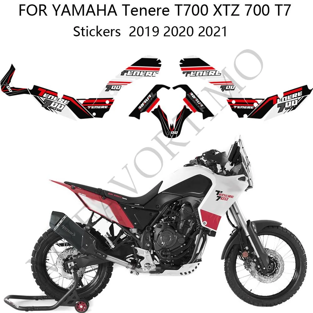 Protector Trunk Luggage FOR YAMAHA Tenere T700 XTZ 700 T7 Motorcycle Fuel Tank Stickers Pad Decal Set Kit 2019 2020 2021