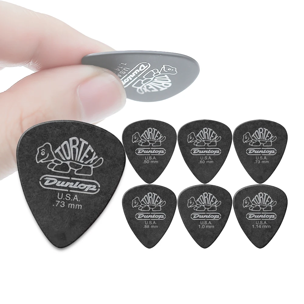 ピック Dunlop ギター用ピック 488R Tortex Pitch Black スタンダードピック