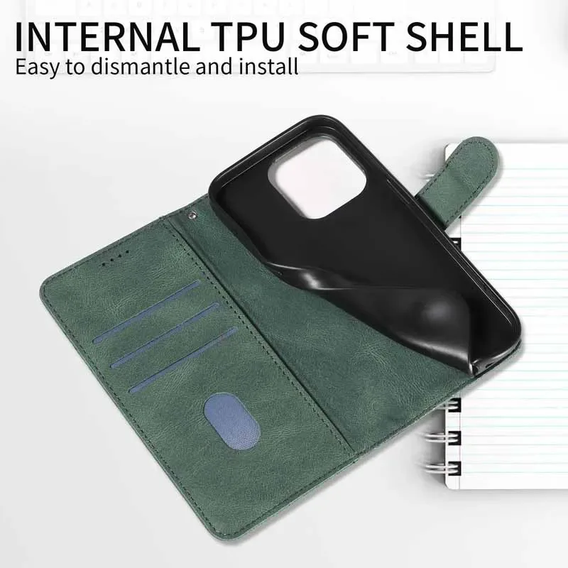 Leather Wallet Flip Card Case Cover