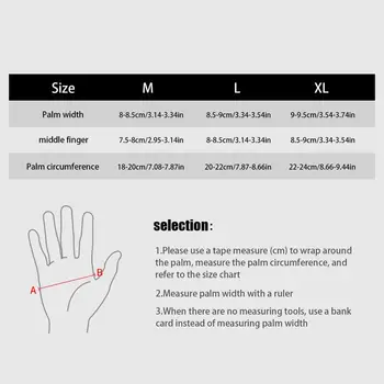 Winter Thermal Gloves Touchscreen Motorcycle Gloves For Men Full Finger Biker Cycling With Anti-Slip Reflective Leather Gloves 6