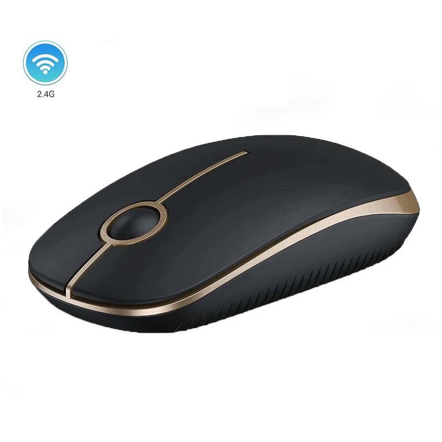 Drahtlose Maus ergonomische 2,4g leise Maus mit USB-Empfänger hochpräzise tragbare Computer mäuse für Windows Mac Linux