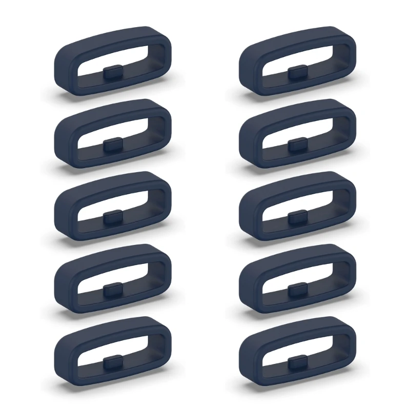 Silicone Smartwatch Strap Retainer Rings - Pack of 10
