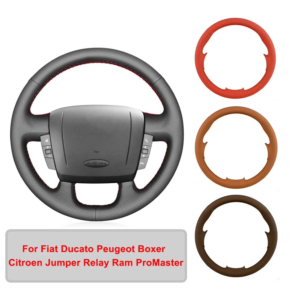 Origina Artificial Leather Car Steering Wheel Cover For Fiat Ducato