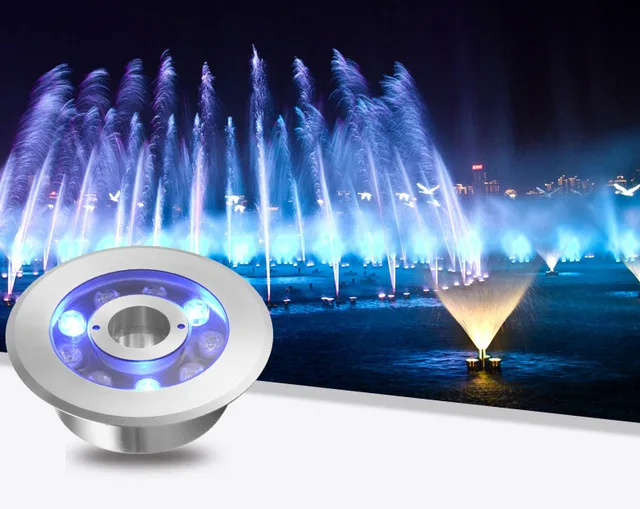 LED Ring Fountain Lights – RGB Color Changing, IP68 Waterproof, 12V/24V, 9W, With Remote