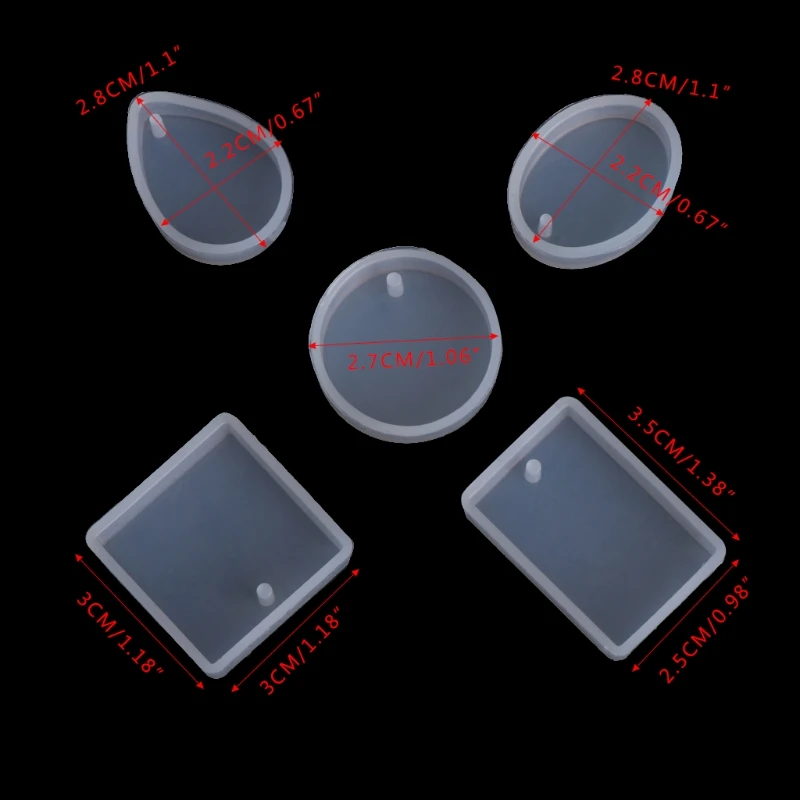 

Geometric Round Earrings Silicone Mold Crystal Epoxy Decorative Pendants Mold