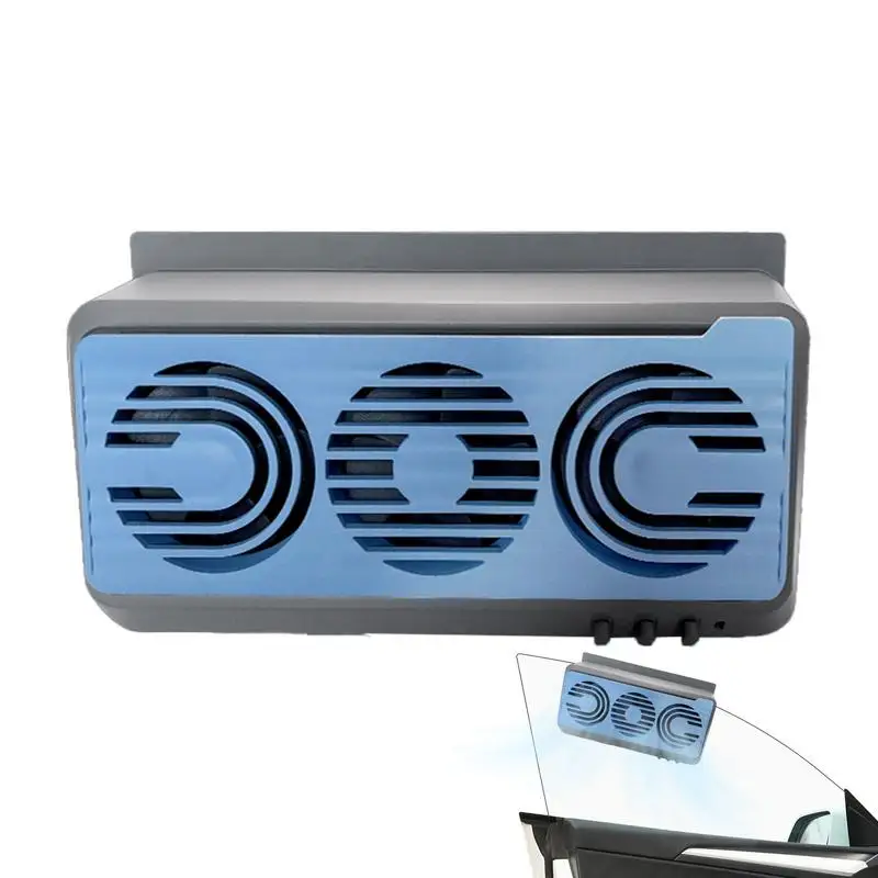 

Auto Solar Ventilation Fan Car Cooling Fans With Dual Power Supply Multi-Functional Amplifier Installation Cooling Fans