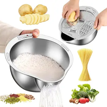 Stainless Rice Washer Bowl 1