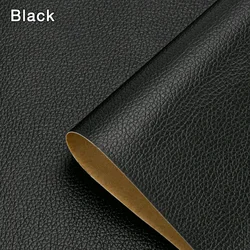 Premium Self - Adhesive Leather Repair Patch Tape for Home and Auto Upholstery (Black)