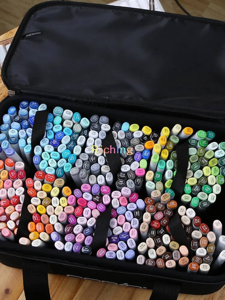 Japan Genuine Copic Markers Complete Set, 358 214 180 Colors, Soft Head Marker Pen, Alcohol Oily