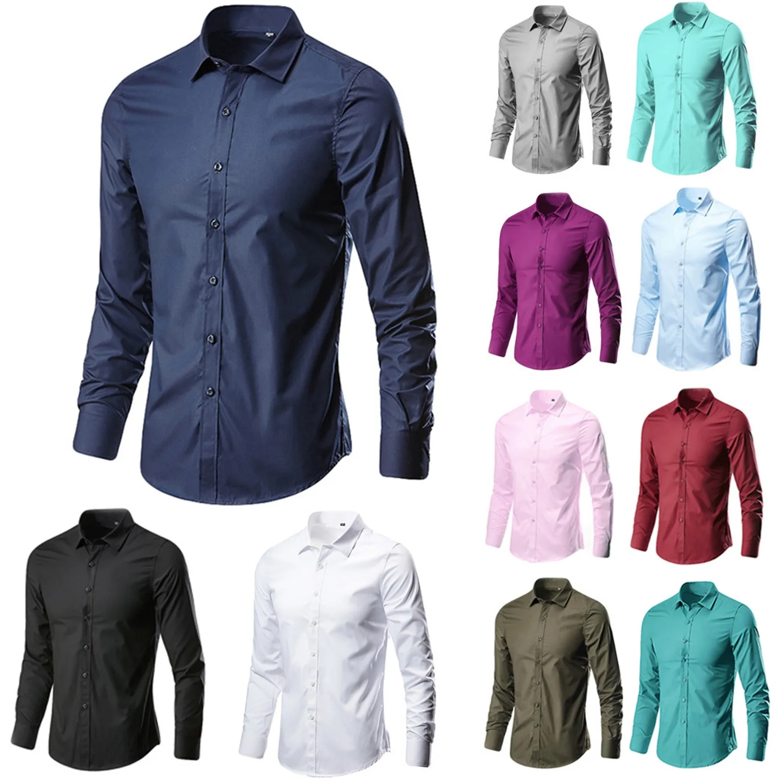 Camisas De Vestir Manga Larga Para Caballero | Atelier-yuwa.ciao.jp
