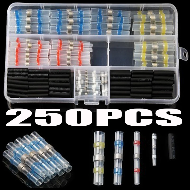 

Wire Connector Solder Stick Connectors Heat Shrink Connectors Waterproof Solder & Heat Shrink Butt Crimp Electrical Connector