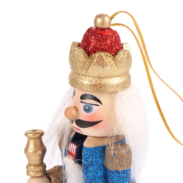 1pc Boe Narodzenie  12.5cm Nutcracker Puppet Christmas Decor Flash Nutcracker Soldier Home Ornaments 2