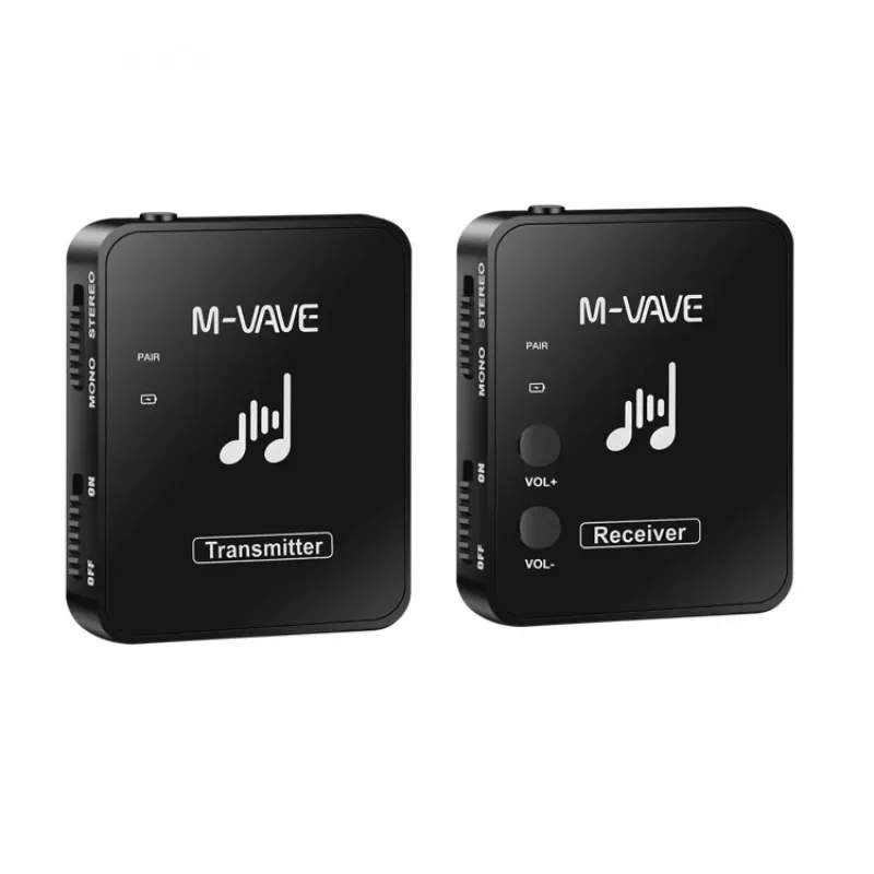 

M-VAVE WP-10 2.4GHz Wireless Earphone Monitor Transmission System Rechargeable Transmitter & Receiver