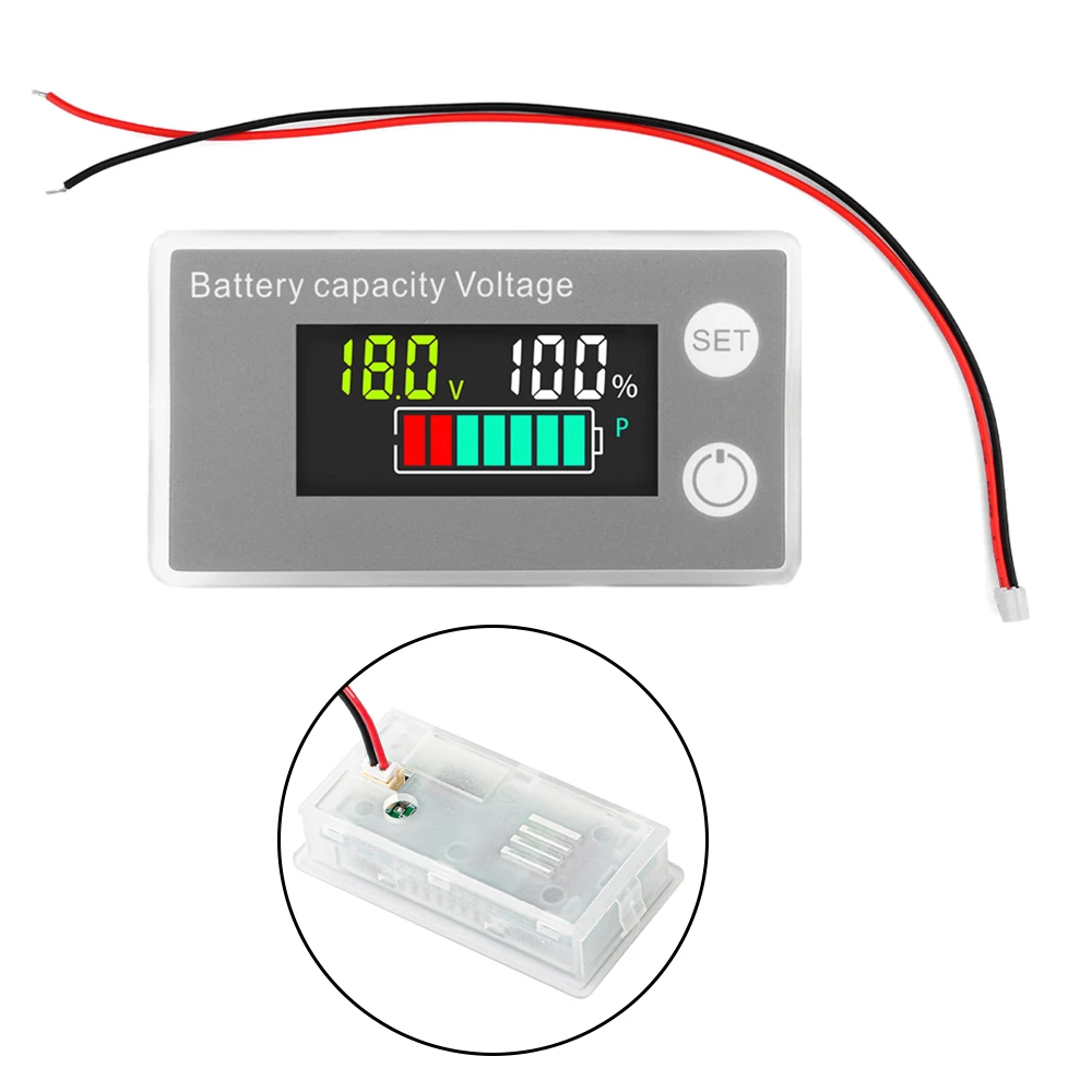 DC8-100V Battery Capacity Indicator LCD Digital Electricity Meter Car Motorcycle Lead-acid Lithium LiFe PO4 Voltage Tester images - 6