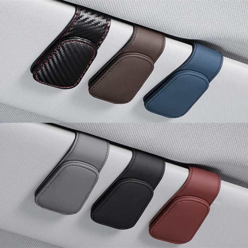 

Universal Car Auto Sun Visor Glasses Box Sunglasses Clip Card Ticket Holder Stand Fastener Pen Case Eyeglasses Car Accessories