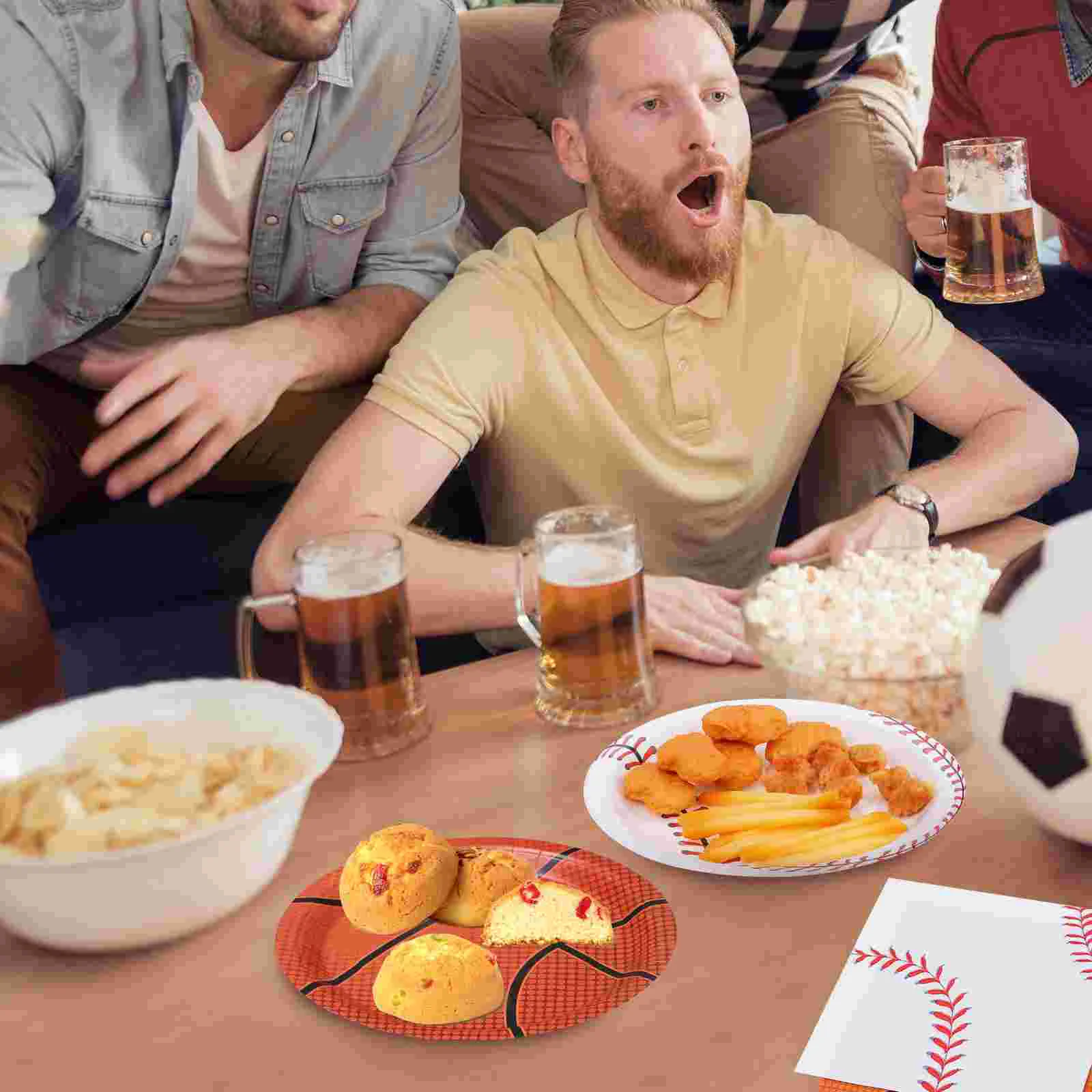 Party Suit Basketball Theme Decorations Sports Supplies Football Golf Paper Plates