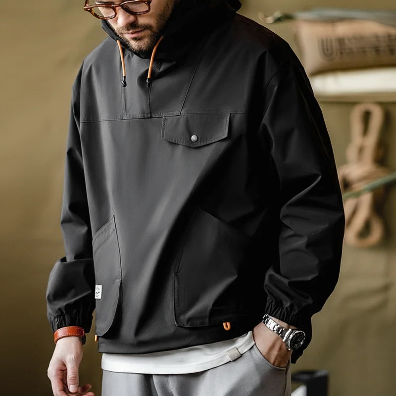 everyone オプティマルジャケット　Mサイズ Maden Casual Outdoor Multi-pocket Hooded Men's Jackets Spring Fall