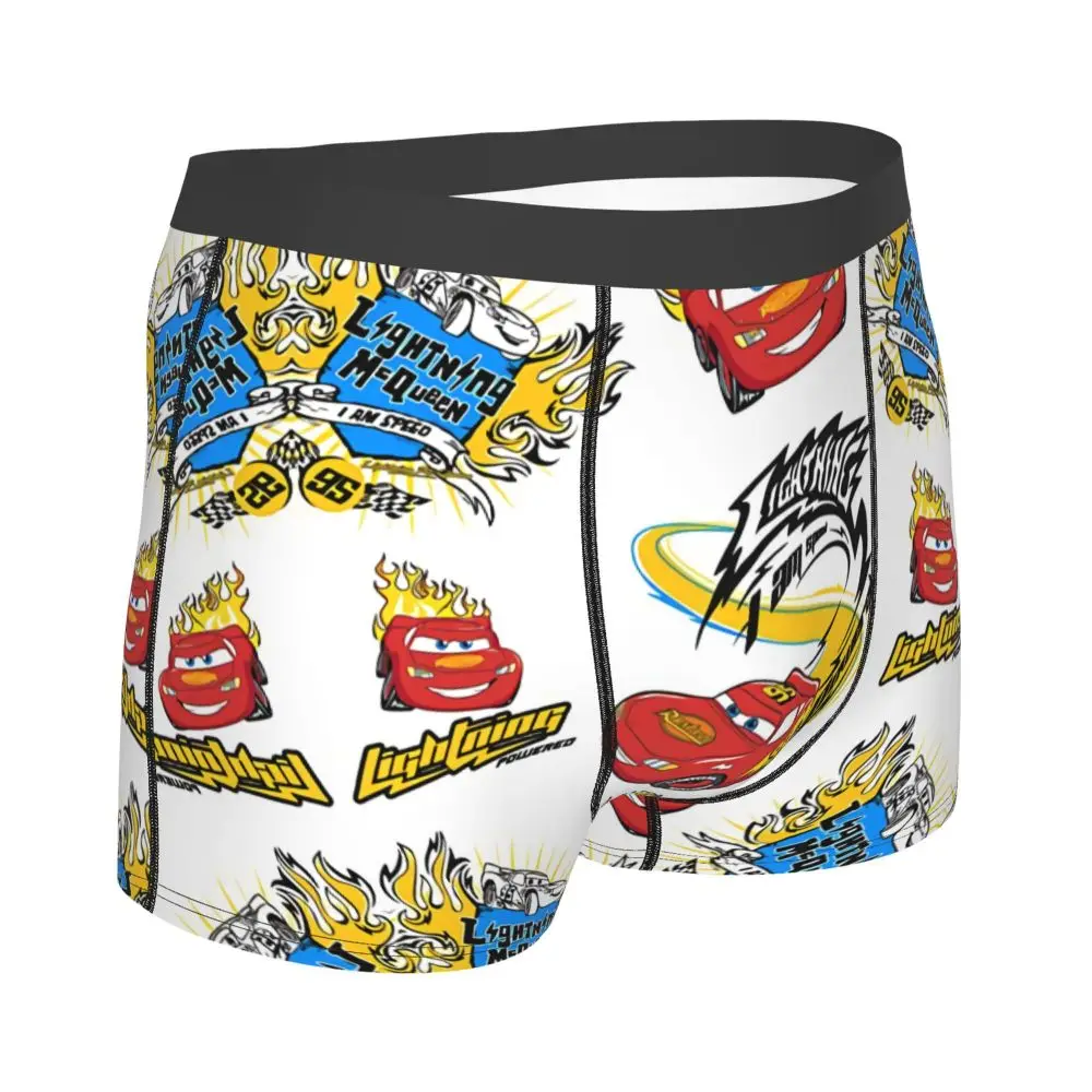 Custom Lightning McQueen Car Collage Boxers Shorts Men's Briefs Underwear Cool Underpants