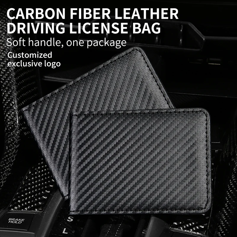

Ультратонкий держатель для водительского удостоверения из углеродного волокна, 2 шт.