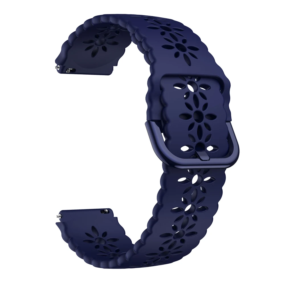 Silicone 18mm Smart Watch Strap - Versatile Fitness & Style Wristband