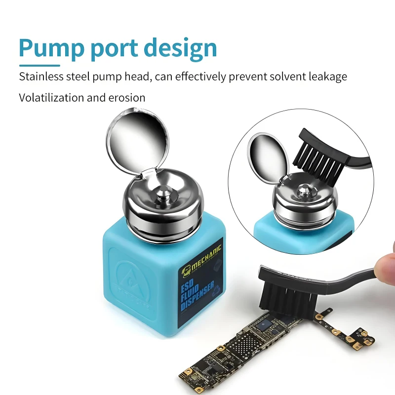 Alcohol Bottle MECHANIC TZ01 TP01 Anti-static For Motherboard Cleaning Industrial Stainless Steel Solution Dispenser