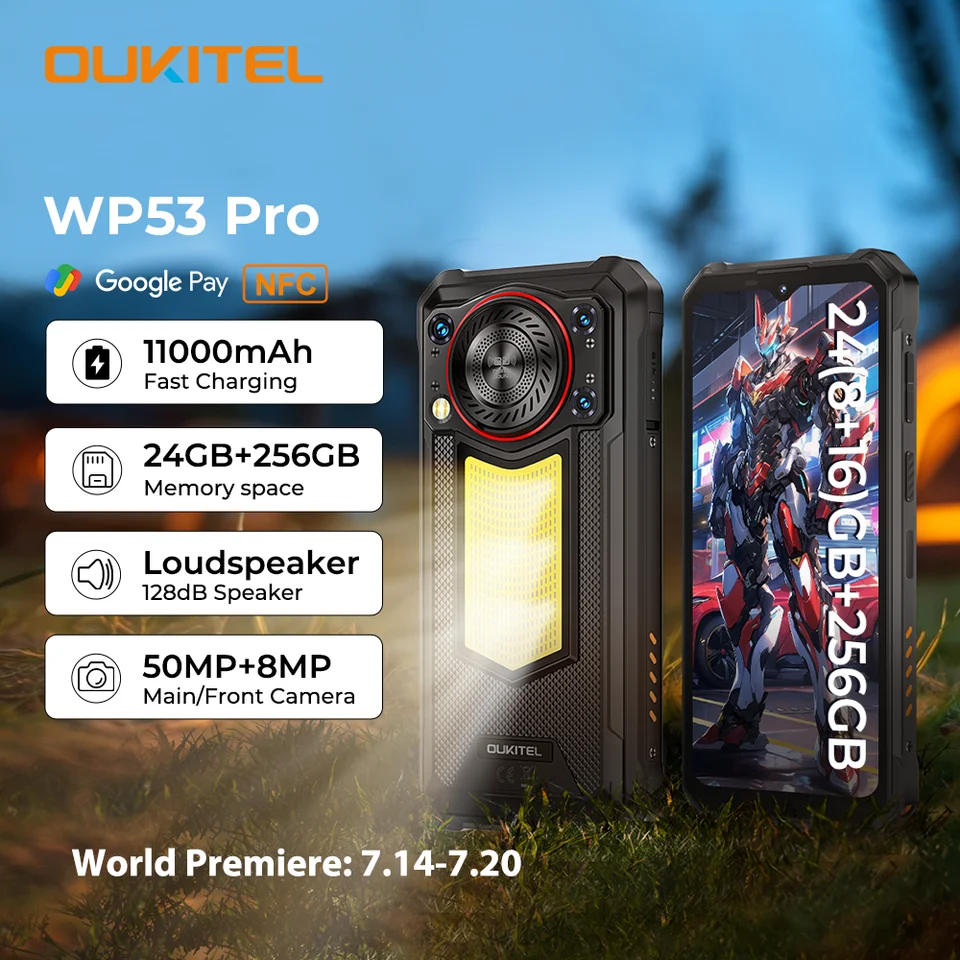 OUKITEL WP53 Pro タフネススマホ 24GB SIMフリー OUKITEL WP53 Pro タフネススマホ 24GB SIMフリー OUKITEL WP53S