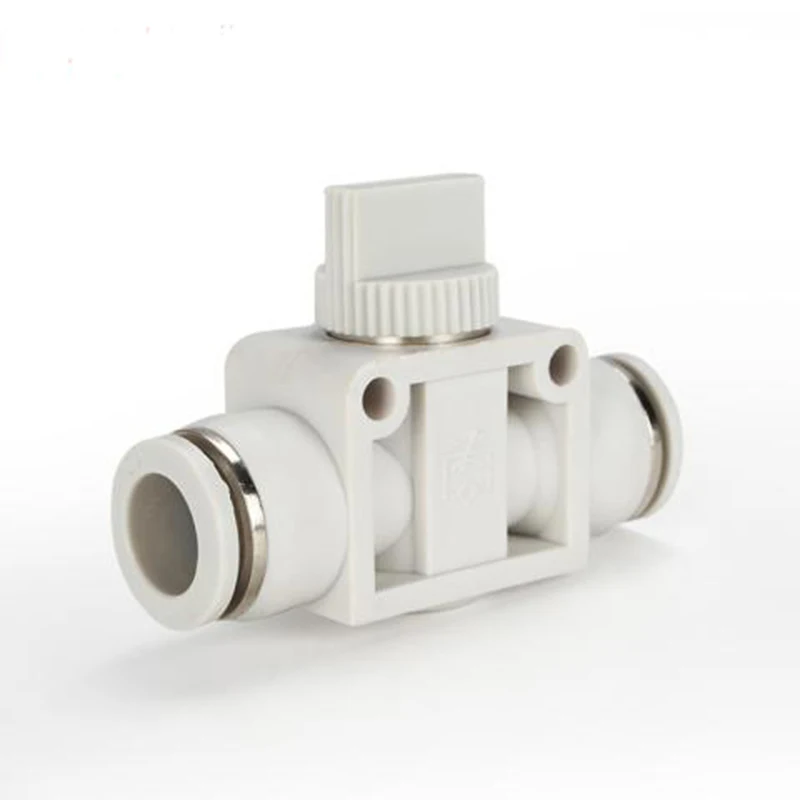

Air Valve Fitting White HVFF Pneumatic Pipeline Valve Quick Release Finger Valve