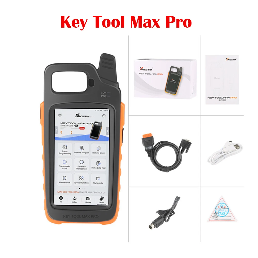 

2023 Xhorse VVDI Key Tool Max Pro With MINI OBD Tool Function Support Read Voltage and Leakage Current