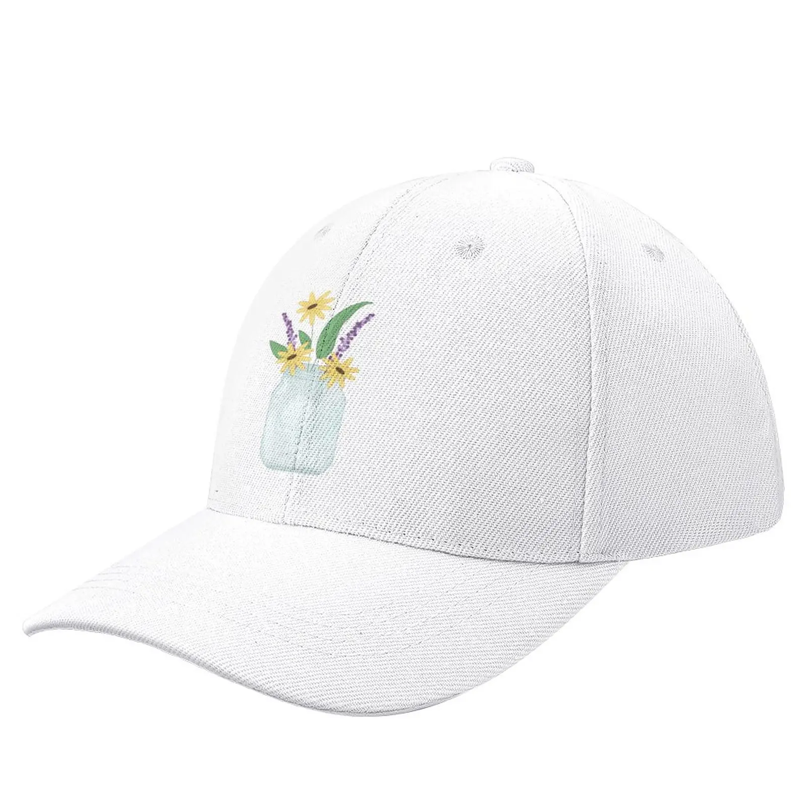 

Mason Jar with Flowers Baseball Cap Visor sun hat Designer Hat fashionable Women'S Hats 2023 Men'S