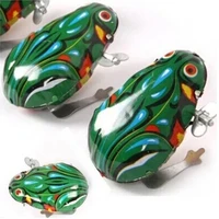 Classic Tin Wind-Up Jumping Iron Frog Toy Action Figure Ideal Classic Wind-Up Toys Perfect Gift for Children Vintage Toys