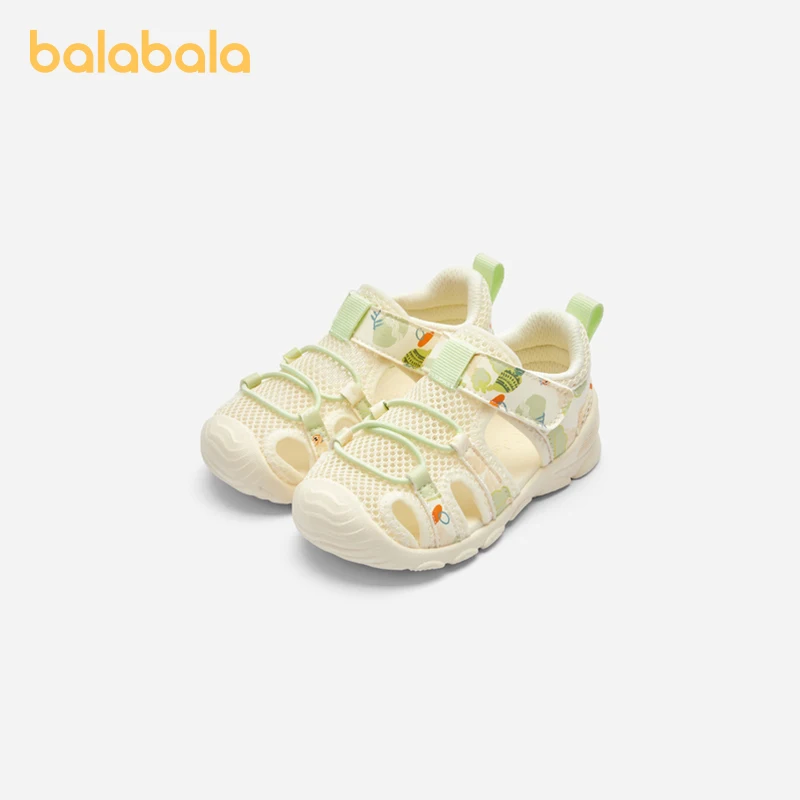 Balabala Baby Walking Shoes Boys Girls Children Sandals Shoes for Infants 2024 Summer New Anti-Slip Breathable Mesh 5