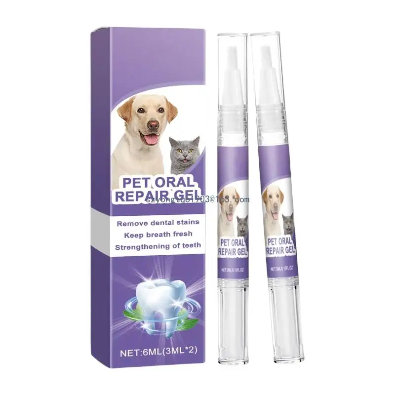 Pet Toothbrush Easy To Use for Cats Dogs Soft Bristles Easy Teeth Cleaning