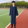 Bachelor Uniform with Removable 2025 Badge Arts Student Graduation Robe with V Neck Hat Bachelor Uniform for Doctor Graduation 1